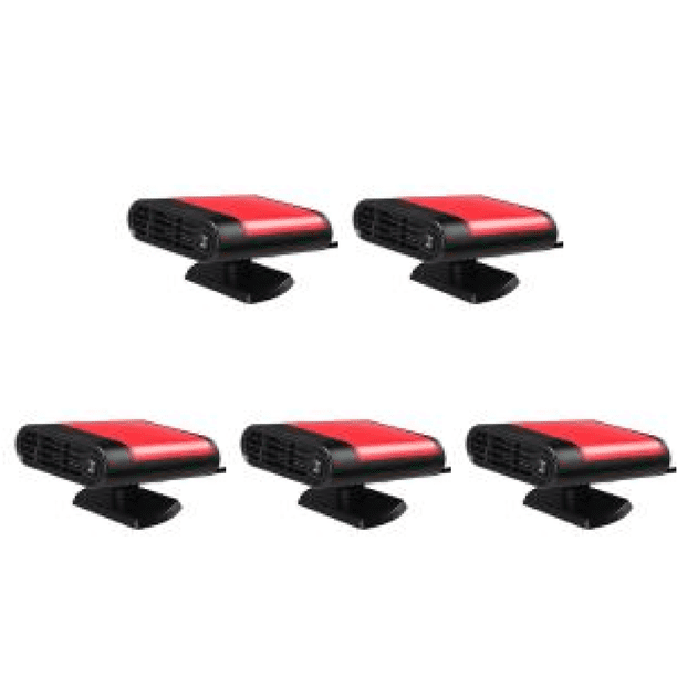 Descongelador Parabrisas Automático 12/24V Calentador Antivaho Giratorio 360 para Coche (rojo)