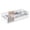 White, variant on Bellemave Queen Size Floor Bed, Queen Montessori Bed Frame with High Fence Rails, Solid Wood Queen Beds Frame, Easy Assembly Platform Beds,Natural