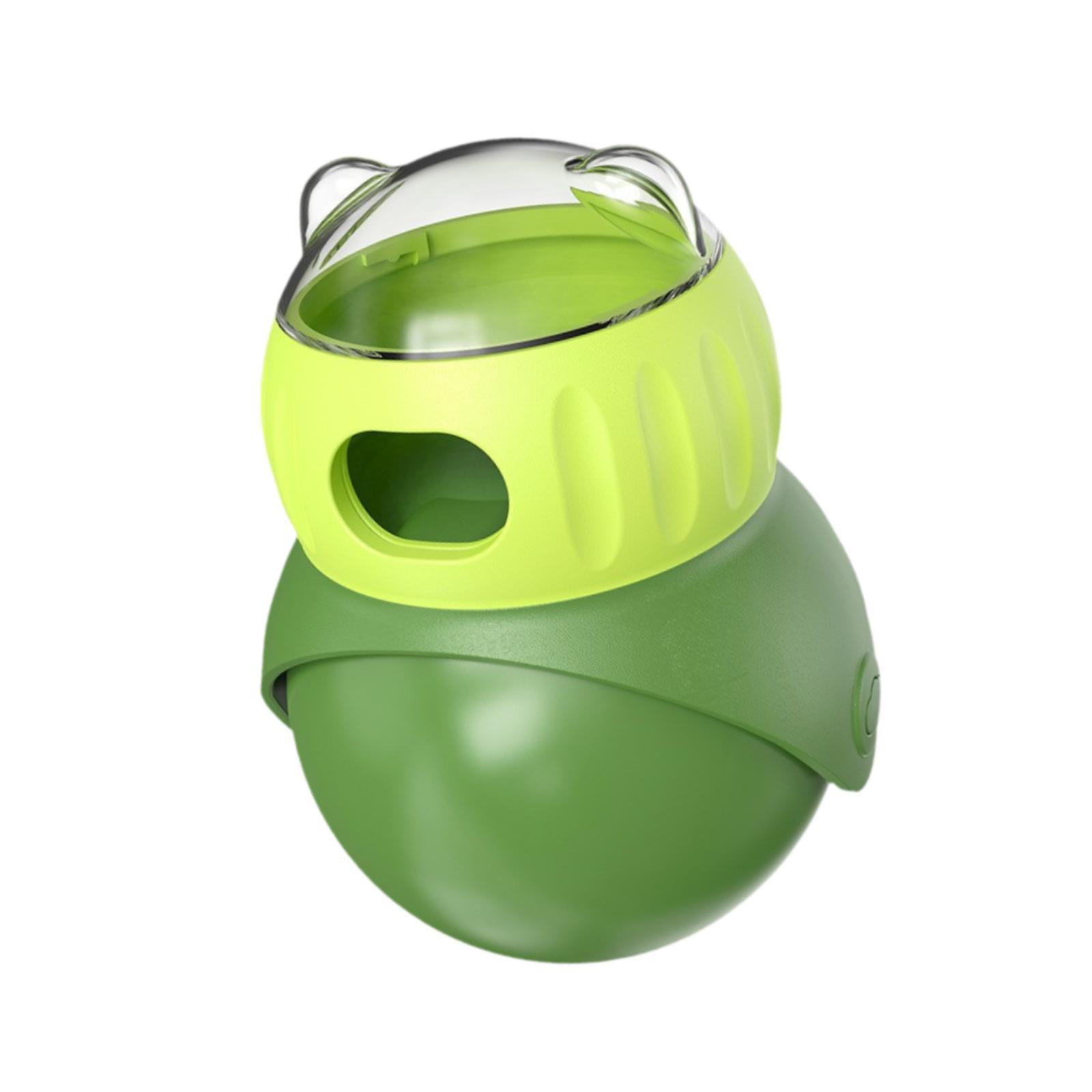TOOYFUL Dog Treat Dispenser Toy Enrichment Exercise for Cats Leaking Ball Refillable Green