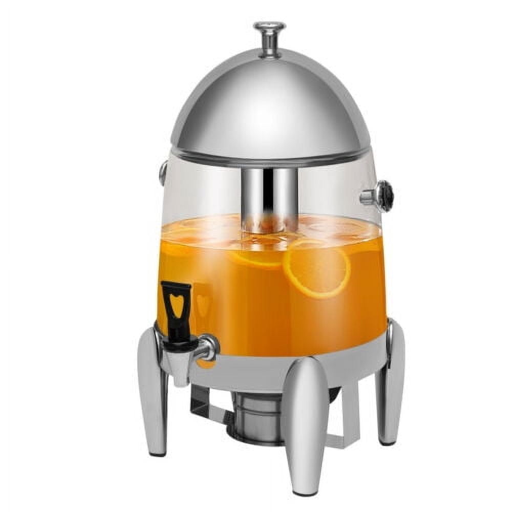 Hot Beverage Dispenser, 12L Capacity with 400W Electric/Alcohol Heating, 95-185°F for Restaurants/Coffee Shops