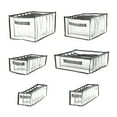 thumbnail image 3 of Eternal Living Wardrobe Clothes Organizer for Jeans Drawer Organizers for Clothing with Handle Foldable, 6 pieces, 3 of 5