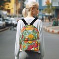 thumbnail image 7 of FORMRS Mini Backpack Purse for Women Travel Daypack Casual Shoulder Bag, Vibrant Tomatoes, 7 of 7