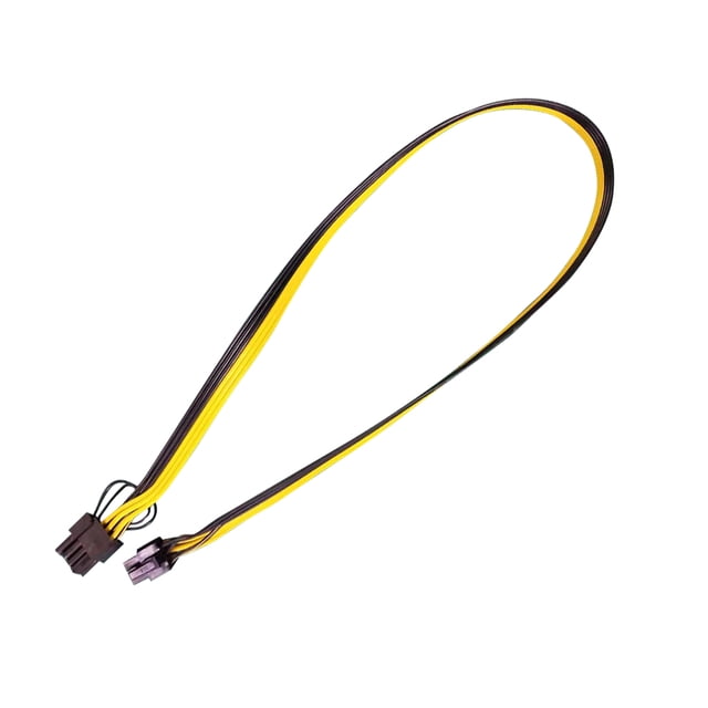 Cateissary Cable de alimentación PCI-E de 6 pines a 8 pines PCI-E, tarjeta de vídeo de plástico 18AWG, convertidor de escritorio de minería PCIE, minero Juegos de teclado y mouse para computadora