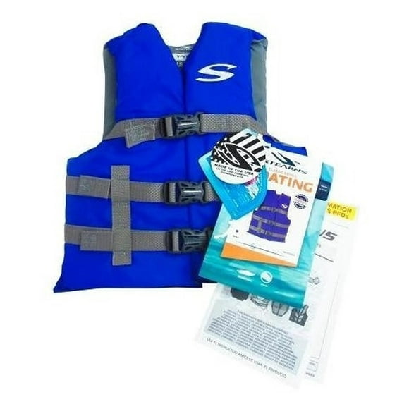 Chaleco Salvavidas Clasico Azul Joven Aprobado Us Stearns Coleman 3007BLU