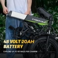 thumbnail image 2 of DriftGod Folding Ebike, 48V20AH Removable Battery, Long Range, 20" Fat Tire for Adults, Dirt Sand All Terrain Commuter, 2 of 8
