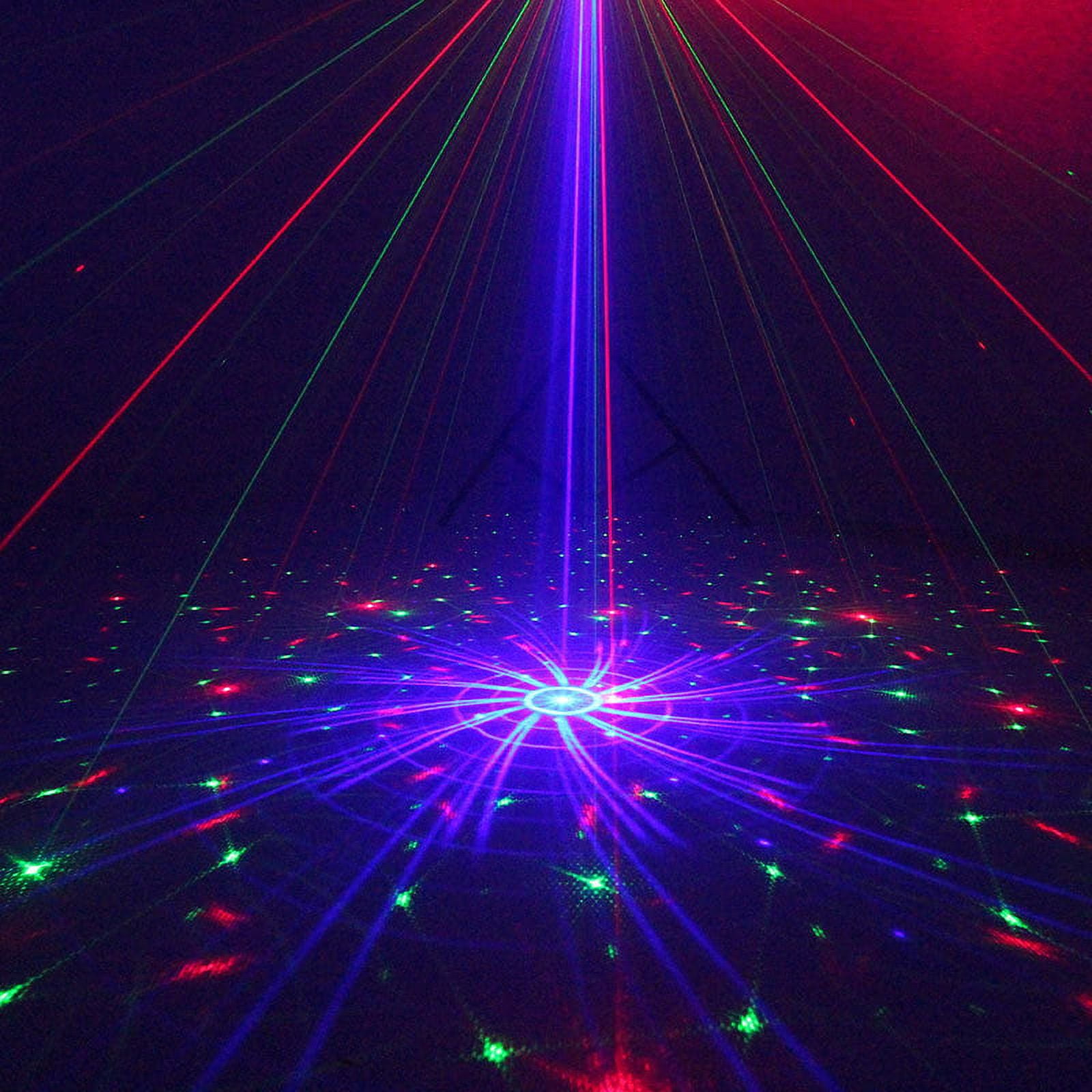Party Lights, RGB 4 Lens DJ Disco Stage Laser Light Sound