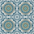 thumbnail image 1 of Ahgly Company Indoor Square Patterned Blue Novelty Area Rugs, 4' Square, 1 of 6