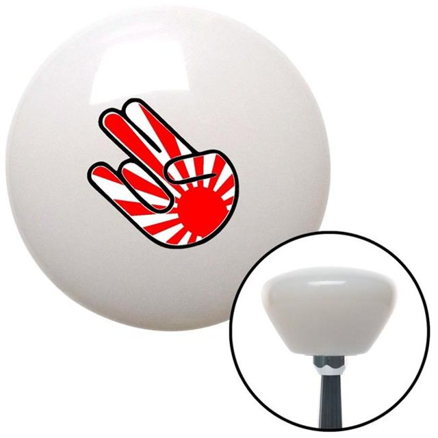 Bouton de Changement de Vitesse Rétro Blanc avec M16 x 1.5 Insert Shifter Manuel Automatique