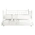 thumbnail image 3 of Castle Place Contemporary Twin Size Metal Daybed with Trundle, White, 3 of 5