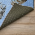 thumbnail image 5 of Addison Rugs Indoor/ Outdoor Surfside Border Shells Washable Rug New Blue - 2'3" x 7'6", 5 of 5