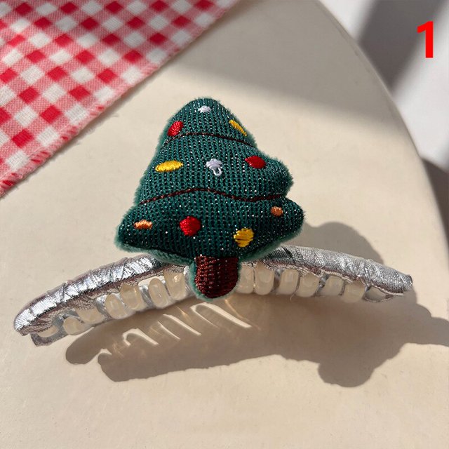 Cinta de pelo de Papá Noel para mujer y niña, pinza para el pelo, cuerda de pelo de felpa, tocado de fiesta de Navidad, diadema de moño de cola de caballo, Otoño e Invierno