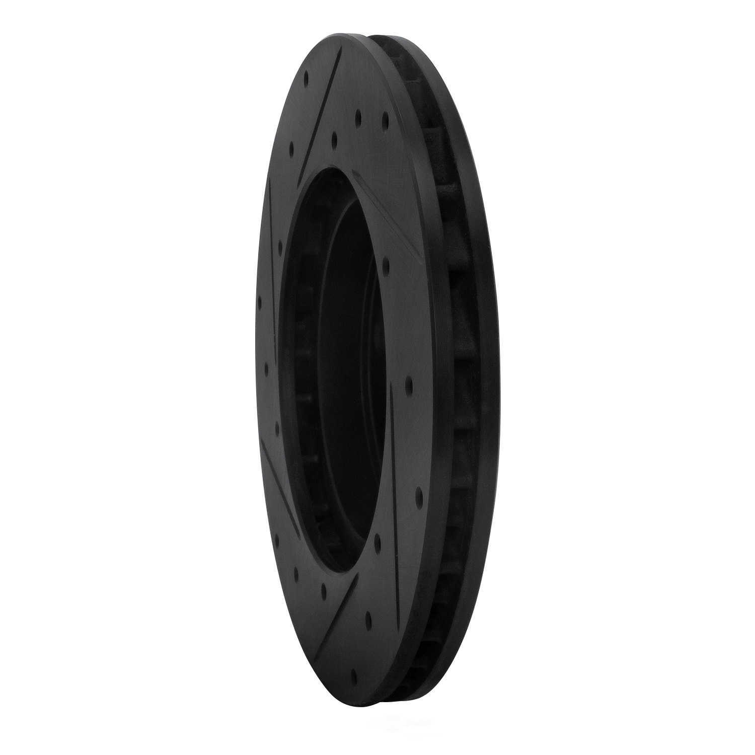 Dynamic Friction Company 633-80027R DFC Brake Rotor - Drilled And Slotted - Black