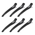 thumbnail image 1 of Guardurnaity 6 unids/set de pinzas para el cabello de estilo profesional para salón y accesorios de estilismo para el hogar, pinzas para el cabello Cuidado del cabello Negro 6 piezas, 1 of 6