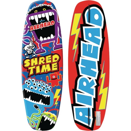 Airhead AWH-1030 SHRED TIME Youth Wakeboard for Riders up to 130 lbs.,Venom Bindings Size 4 to 8 by Kwik Tek