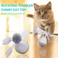 thumbnail image 6 of PENGXIANG Tumbler Cat Toy With Tassel And Fuzz Ball 360 ° Automatic Rotation Feather Tease Cat Stick Kitten Dangler Rod Interactive Toys For Pet, 6 of 6