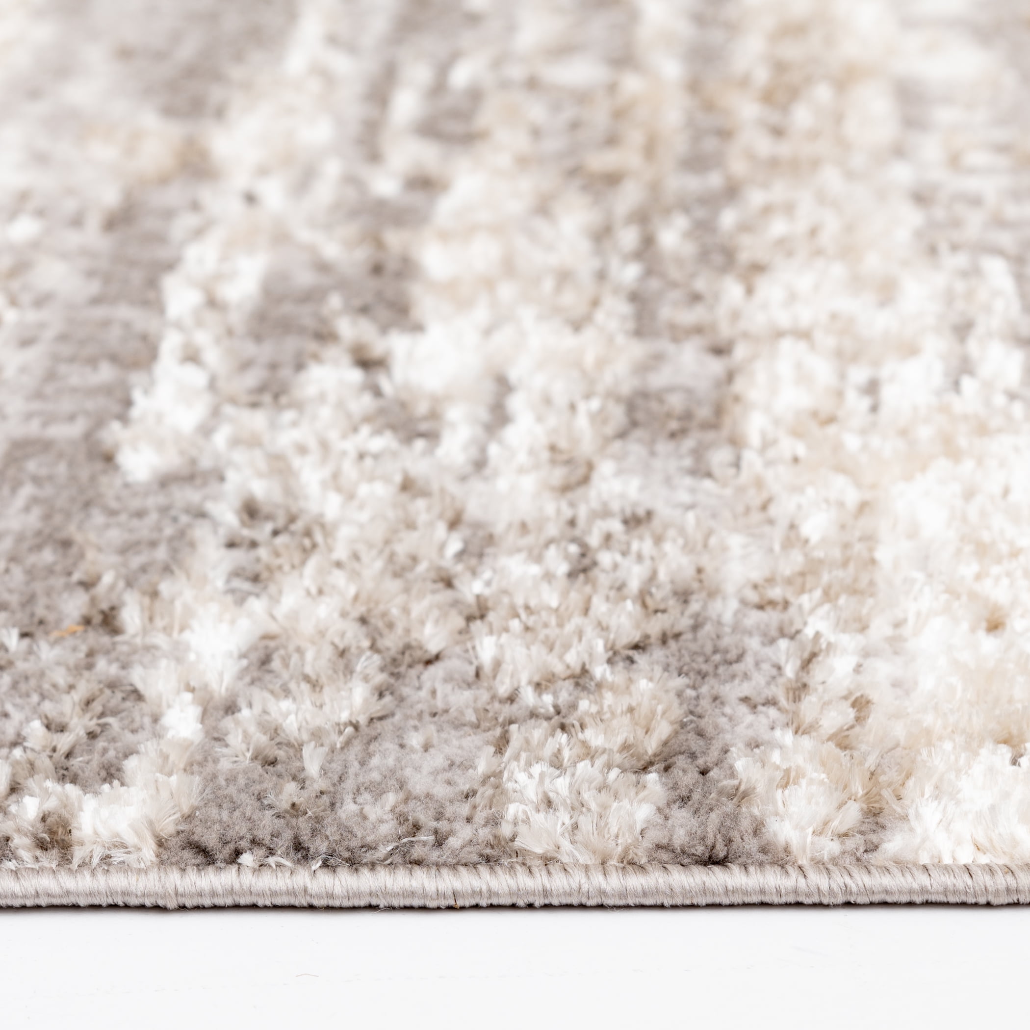 Mainstays 5x7 Neutral Shiny Abstract Indoor Area Rug
