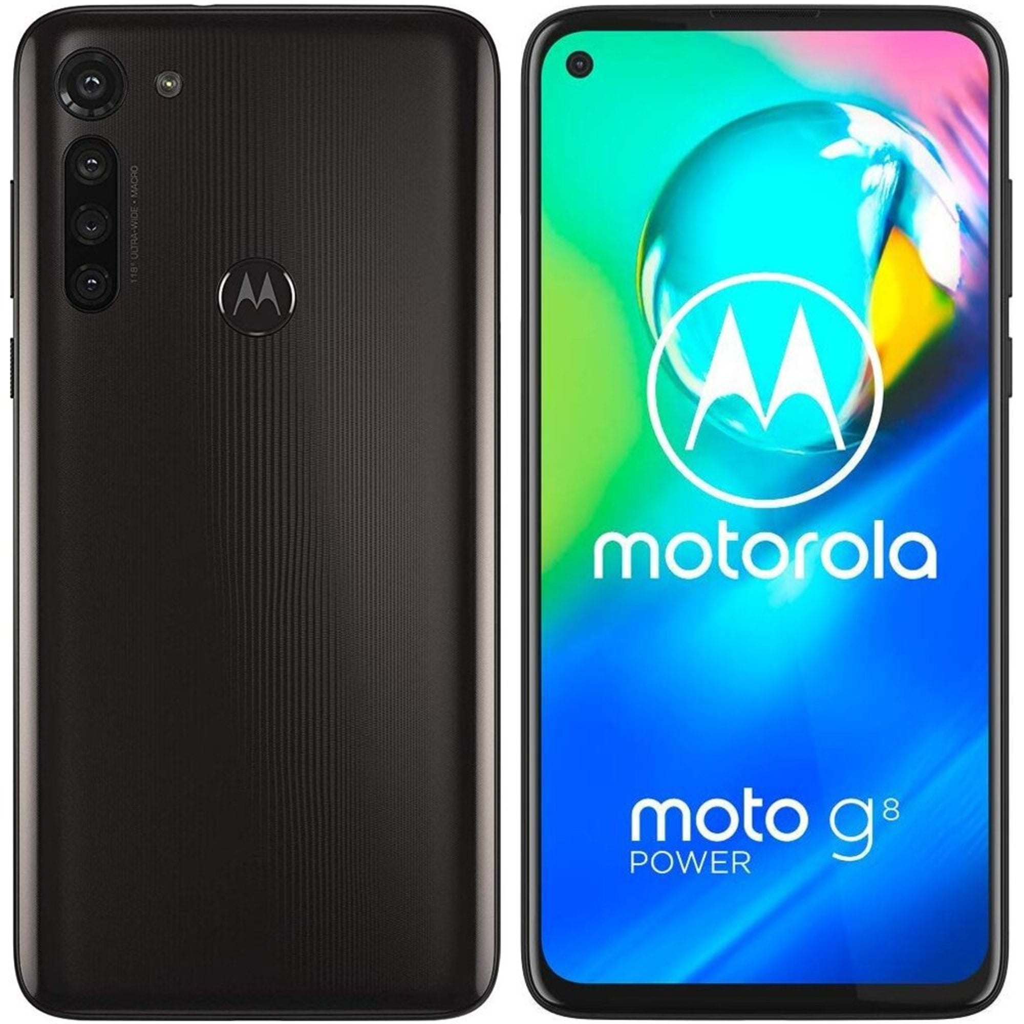 voorbeeld Doe herleven Scharnier Restored Motorola Moto G8 Power XT2041-1 64GB Hybrid Dual SIM GSM Unlocked  Android SmartPhone - Smoke Black (Refurbished) - Walmart.com