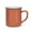Terracotta, variant on 4 in. Enamel Look Mug, Black