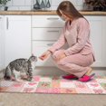 thumbnail image 3 of Pioneer Flower Floral Print Pattern Kitchen Rugs Sets Of 2, Anti Fatigue Non Slip Washable Floor Mats for Kitchen Sink Laundry, 17X30 Inch + 17X47 Inch, 3 of 6
