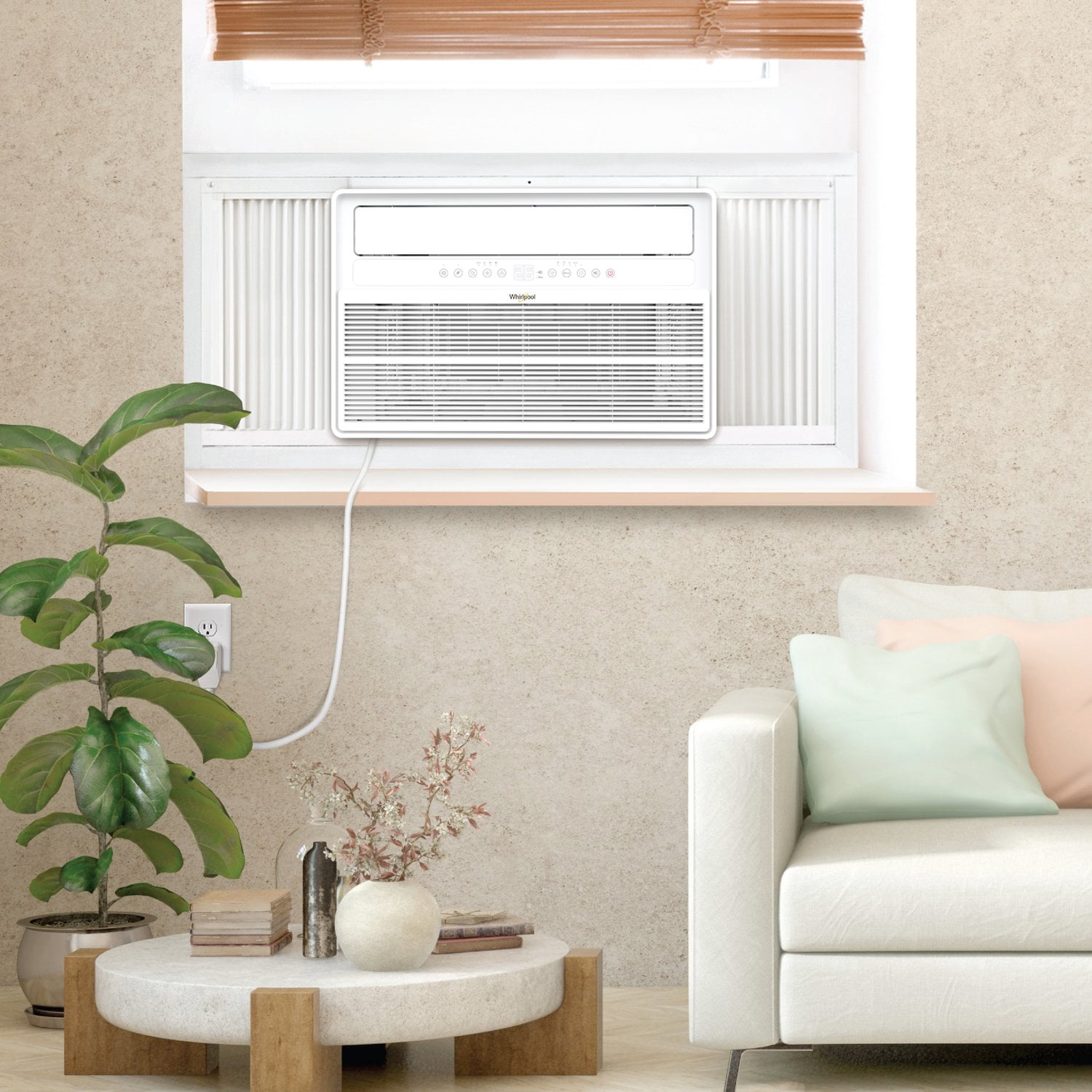Whirlpool New 24,000 BTU 1500 Sq Ft Inverter Window Air Conditioner, White