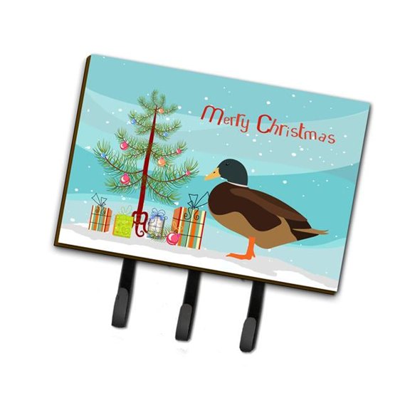 Carolines Treasures BB9234TH68 Silver Bantam Duck Christmas Leash or Key Holder