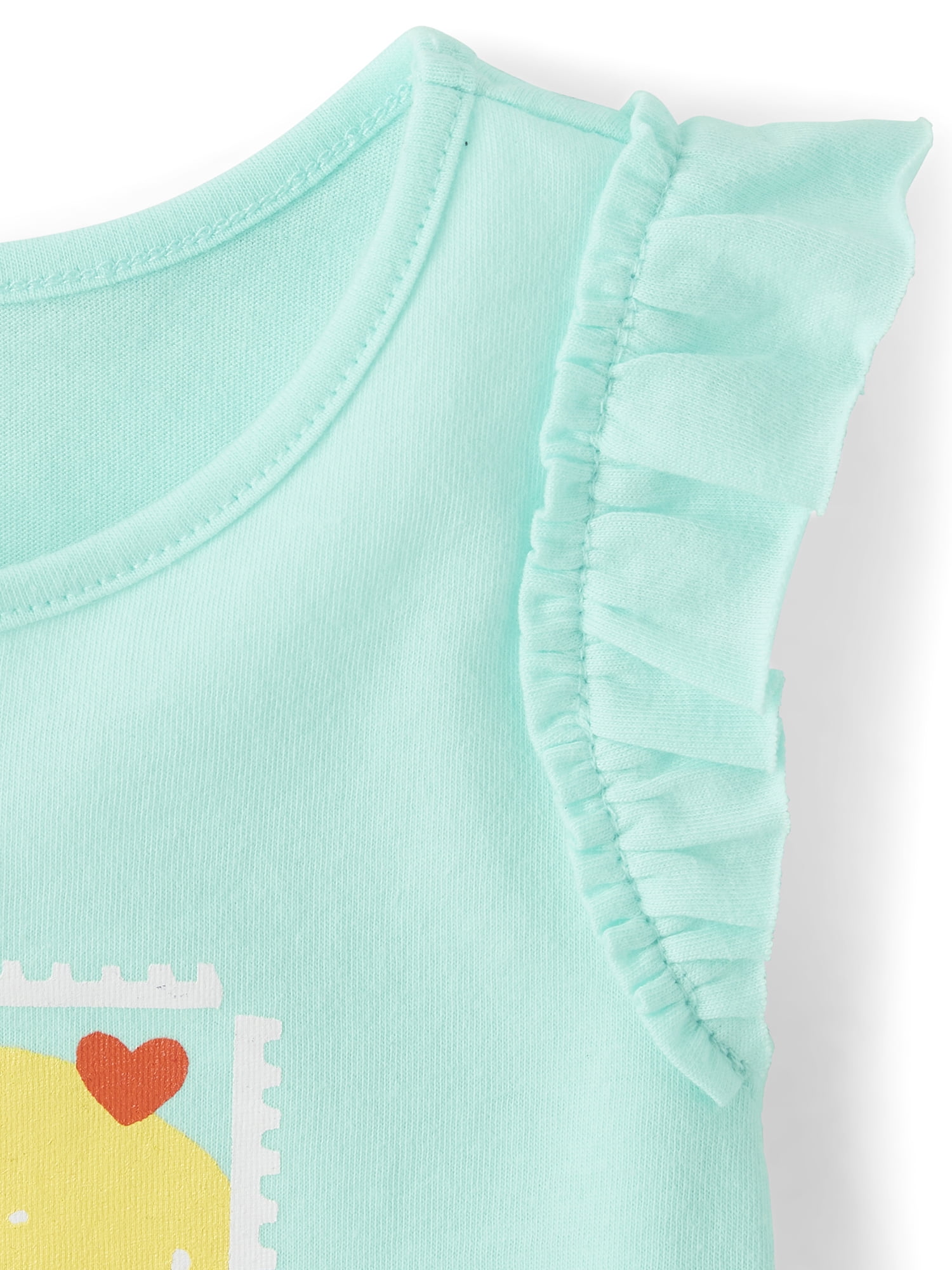 The Children's Place Toddler Girls Sleeveless Babydoll Tank Top, 3-Pack, Sizes 12M-5T