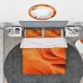 thumbnail image 3 of Designart 'Orange Upper Antelope Canyon' Landscape Duvet Cover Set, 3 of 4