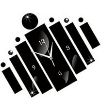 FELTECHELECTR Modern Clock Acrylic Timekeeping Wall Decor Houseowners Study 1 Set