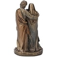 thumbnail image 2 of Veronese Design Holy Family Miniature Statue Antique Bronze Finish Resin 3.38 Inch, 2 of 5