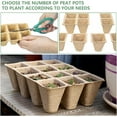 thumbnail image 4 of 240 Cells Seed Starter Tray, 20 Packs Peat Pots Seedling Pots Biodegradable,Seedling Starter Kit, MQINGHOS Organic Germination Plant Starter Trays,Cell Pots with 20 Labels,2 Transplant Tools, 4 of 7