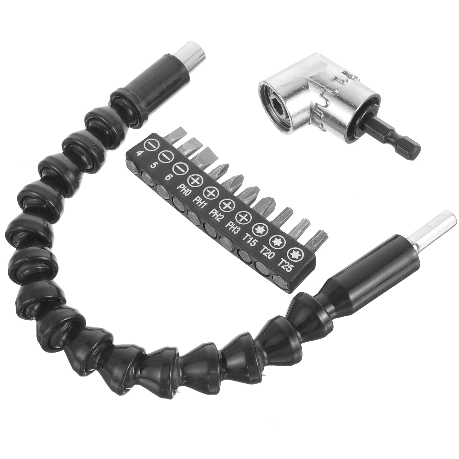 1 Set Flexible Drill Bit Extension Right Angle Drill Attachment