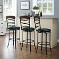 thumbnail image 5 of Highland Swivel Bar Stool in Black Gold with Black Cushion, 5 of 10