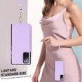 thumbnail image 5 of for Samsung Galaxy S20 FE Crossbody Wallet Phone Case with Card Holder&Zipper, Back Flip Folio PU Leather Kickstand Card Slots Case for Women Girls, Double Magnetic Clasp Shockproof Cover,Lightpurple, 5 of 8