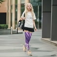 thumbnail image 7 of Iauyy Highly Elastic Women's Trouser Knee High Socks 93% Nylon Breathable and Durable Perfect for Outings, Parties, Home, The Best Gifts for Women The Texture Of Acrylic Paint, 7 of 7