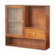thumbnail image 1 of Organizador de maquillaje de madera para tocador con gabinete de exhibición de cajones múltiples compartimentos para la sala de estar baño en el hogar, 1 of 9