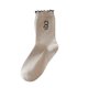 thumbnail image 2 of Calcetines largos para mujer, cómodos, de moda, que combinan con todo, calcetines de algodón para mujer, 2 of 5