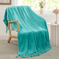 Home Soft Things Braided Throw - Baltic Blue - 50" x 60"
