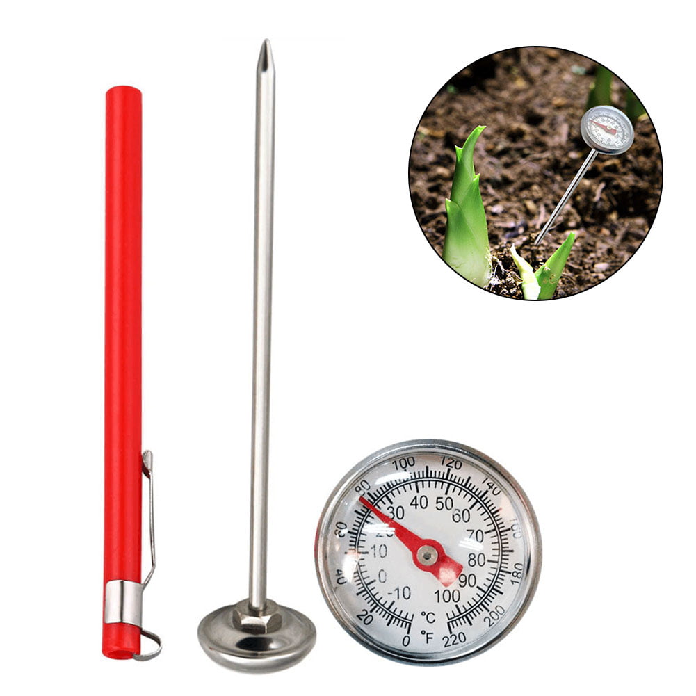 Premium Compost or Soil Thermometer with 20" Stainless Steel Stem 