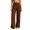 Brown, variant on Women's Business Casual Dress Pants Work Office Commuter Wear Formal Casual Bottoms Solid Color Elegant Versatile Tailored Fit Trousers with Pockets