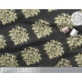 thumbnail image 2 of Soimoi Silk Fabric Seamless Baroque Damask Decor Fabric Printed Yard 42 Inch Wide, 2 of 3