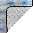 thumbnail image 3 of Blue Flowers Rugs Washable Cover Floor Rug Carpets Bathroom Decorations For Kitchen Bedroom Indoor 36"X24", 3 of 4