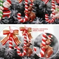 thumbnail image 5 of 3 Pieces Christmas Candy Ornaments Lollipop Ornament Candy Cane Hanging Decor Peppermint Christmas Tree Decoration Fake Candy Canes Crafts for Xmas Wreath Party Supplies, 5 of 9