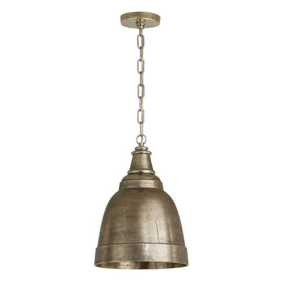 1 Light Pendant In Urban/Industrial/Global/Farmhouse/Rustic/Artisan Style 12 High By 16.5 Wide-Oxidized Nickel Finish -Traditional Installation
