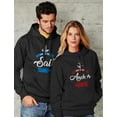thumbnail image 4 of She's My Sail He's My Anchor Valentine's Day Gift Matching Couples Hoodies My Sail Black XX-Large / My Anchor Black XX-Large, 4 of 5