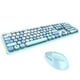 thumbnail image 1 of Teclado de juego USB inalámbrico Color mezclado tecla redonda Panel de plástico teclado de teléfono móvil tapa de llave desmontable teclado Juegos de teclado y mouse para computadora No. 4, 1 of 6