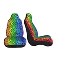 thumbnail image 3 of Yiaed Multicolored Butterflies Print Car Seat Covers,Universal Auto Seats Protector Fits for Car,SUV Sedan,Truck,Automotive Seat Covers & Accessories-2 PCS, 3 of 9