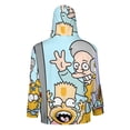 thumbnail image 3 of Simpsons Full Zip Hoodies Hooded Long Sleeve Jacket Lightweight Sweatshirt Warm Winter Coats 3XL, 3 of 6