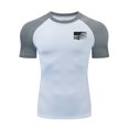 thumbnail image 2 of Kalauyu Chandails de Compression pour Hommes à Manches Courtes T-Shirt d'Entraînement de Gym Hauts de Course Couche de Base de Sport Fraîche et Sèche sous-Chandails Athlétiques, 2 of 6