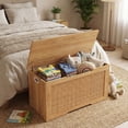 thumbnail image 4 of Costway Kids Storage Bench, 40” Toy Box with Flip Top, 2 Metal Hinges and Side Handles, 4 of 10