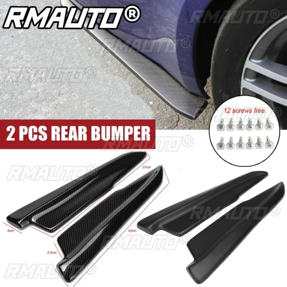 RMAUTO Universal Rear Bumper Lip Diffuser Splitter Apron Guard For BMW For Honda For Audi For Nissan For Mazda For KIA Body Kit